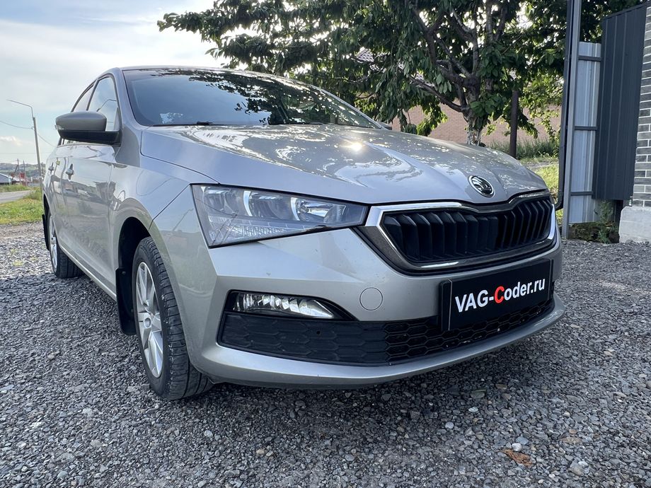 Skoda Rapid FL-1,6MPI-МКП5-2022м/г - программное устранение ошибки и сбоя работы неисправного блока управления системы телематики (ошибки - SOS и Оранжевая/Красная индикация Глонасс) и восстановление работы блока системы телематики, и обновление устаревшей прошивки блока управления модуля аварийного вызова и коммуникации Эра-Глонасс (OCUGen3High, 75-й блок) устраняющей самопроизвольный разряд АКБ в блоке Глонасс на Шкода Рапид ФЛ в VAG-Coder.ru в Ростове-на-Дону