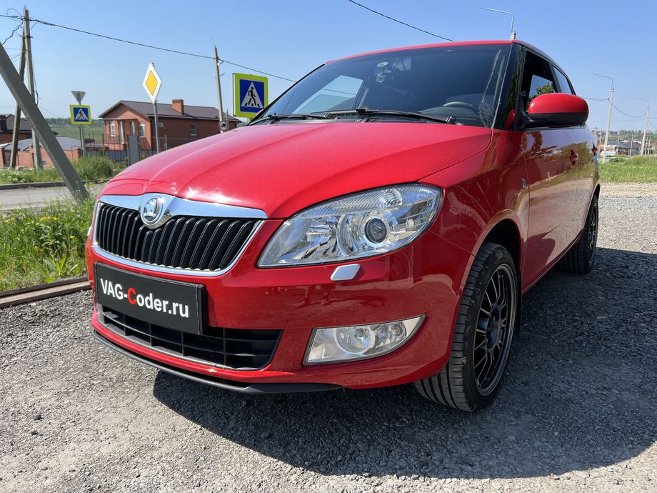 Skoda Fabia 2 FL-1,4TSI(CAXA)-DSG7-2014м/г - обновление устаревшей прошивки блока управления автоматической коробки передач DSG7, и чип-тюнинг автоматической коробки передач DSG7(DQ200) от PetranVAG Tuned с привязкой под сделанный чип-тюнинг двигателя 1,4TSI(CAXA) в другой компании на Шкода Фабия 2 ФЛ в VAG-Coder.ru в Ростове-на-Дону