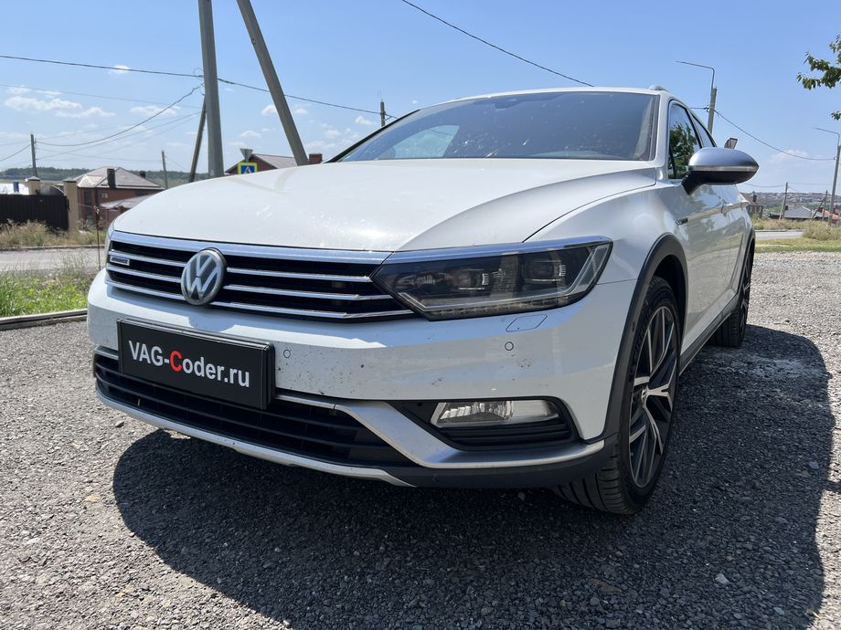 VW Passat B8 Alltrack-2,0TDI(DFHA)-4х4-DSG7-2019м/г - чип-тюнинг двигателя 2,0TDI(DFHA) до 230 л.с. и 420 Нм, программное отключение мочевины AdBlue (мод AdBlOff, SRC), обновление устаревшей прошивки блока управления автоматической коробки передач DSG7 до самой последней и актуальной заводской версии прошивки, и чип-тюнинг автоматической коробки передач DSG7(DQ381) от PetranVAG Tuned на Фольксваген Пассат Б8 Алтрек в VAG-Coder.ru в Ростове-на-Дону