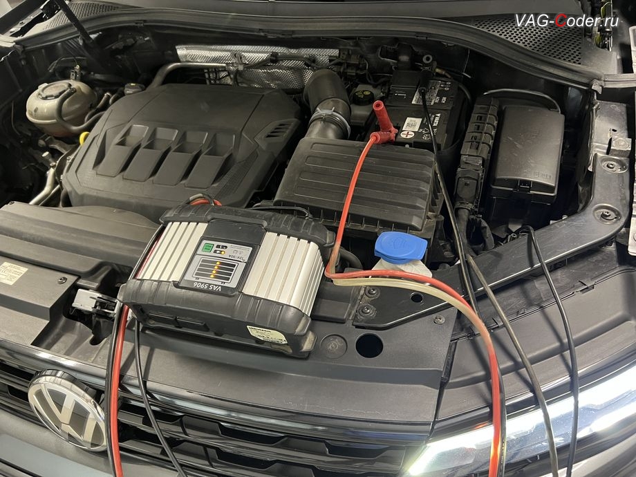VW Tiguan NF-2020м/г - в процессе выполнения работ, чип-тюнинг двигателя 2,0TSI(DKTA) до 300 л.с и 460 Нм и чип-тюнинг автоматической коробки передач DSG7 (DQ500 MQB) от PetranVAG Tuned на Фольксваген Тигуан НФ в VAG-Coder.ru в Ростове-на-Дону